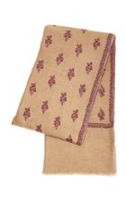 Kashmir Loom Two-tone Embroidered Cashmere Shawl