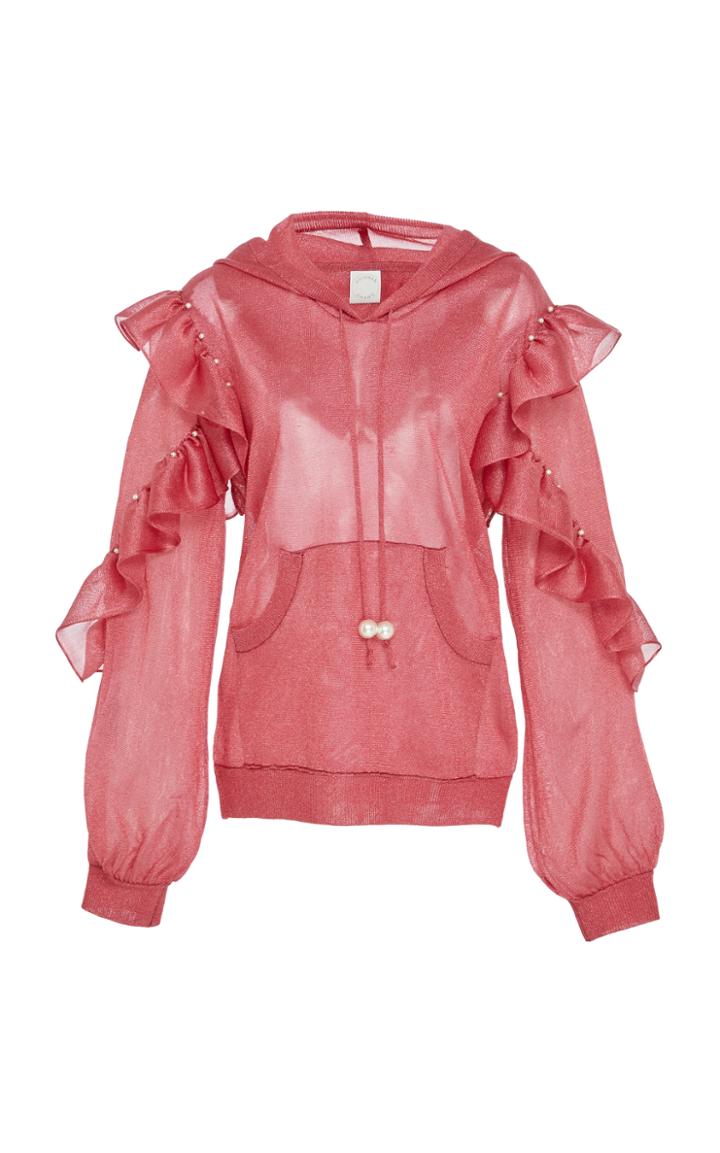 Huishan Zhang Colleen Hoodie Top