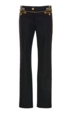 Paco Rabanne Low-rise Embroidered Wool-blend Trousers