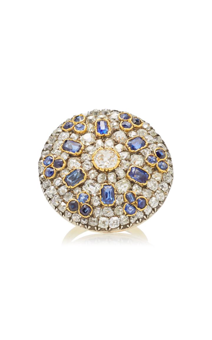 Mindi Mond Diamond Sapphire Old Cut Ring