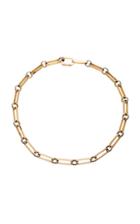 Nancy Newberg Smooth Elongated Oval Link Necklace