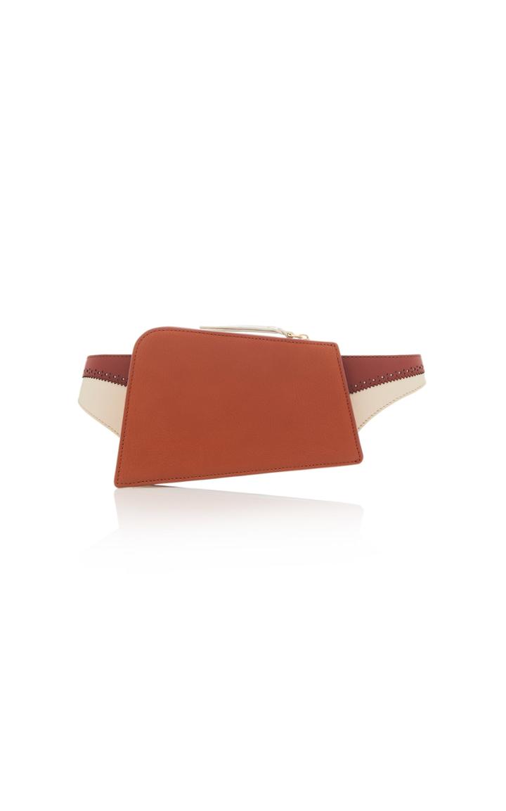 The Volon Dia Color Block Leather Belt Bag