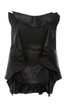 Marissa Webb Gloria Leather Strapless Top