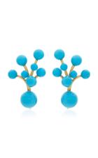 Sorab & Roshi Berry 18k Gold And Turquoise Earrings