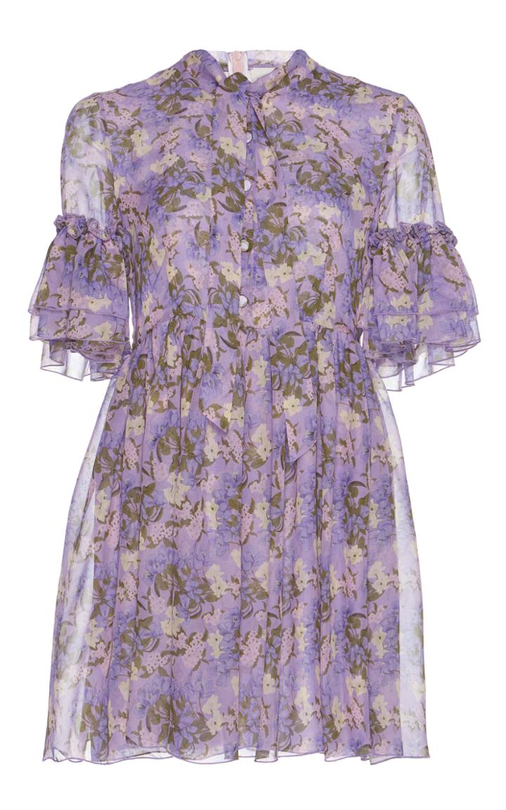 Giuseppe Di Morabito Printed Georgette Mini Dress