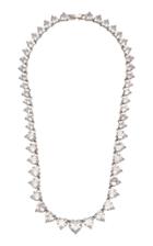 Fallon Monarch Silver-tone And Crystal Necklace
