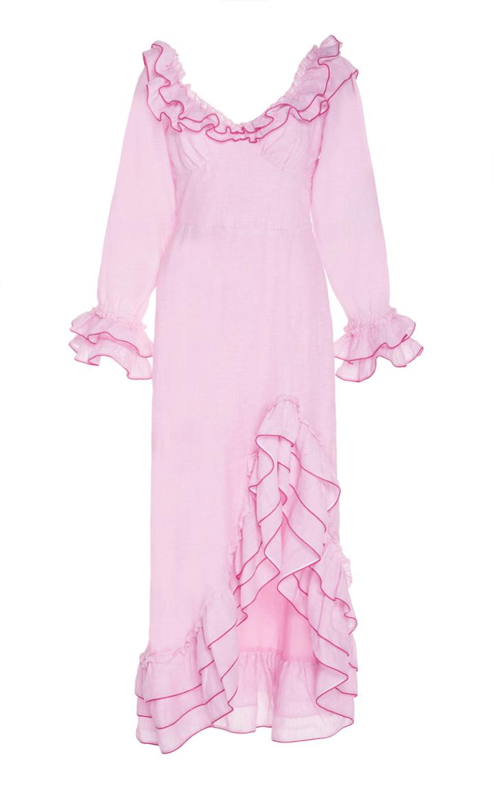 Gl Hrgel Ruffle Off The Shoulder Dress