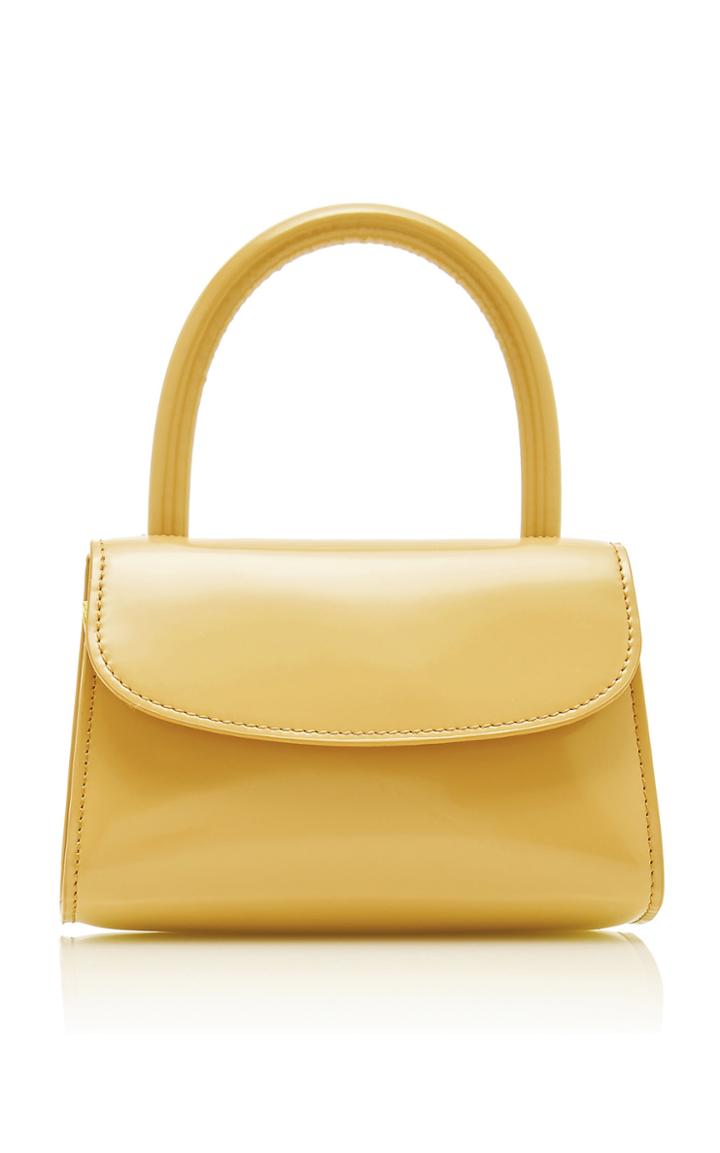 By Far Mini Patent-leather Top Handle Bag