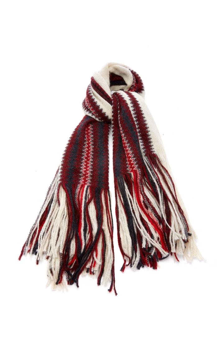 Isabel Marant Kimn Striped Mohair-blend Scarf