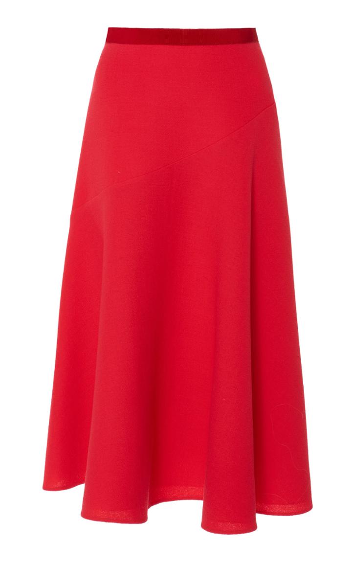 Delpozo A-line Crepe Skirt