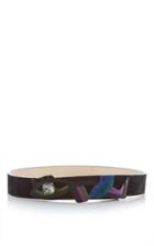 Etro Diamond Eye Profile Stud Closure Belt