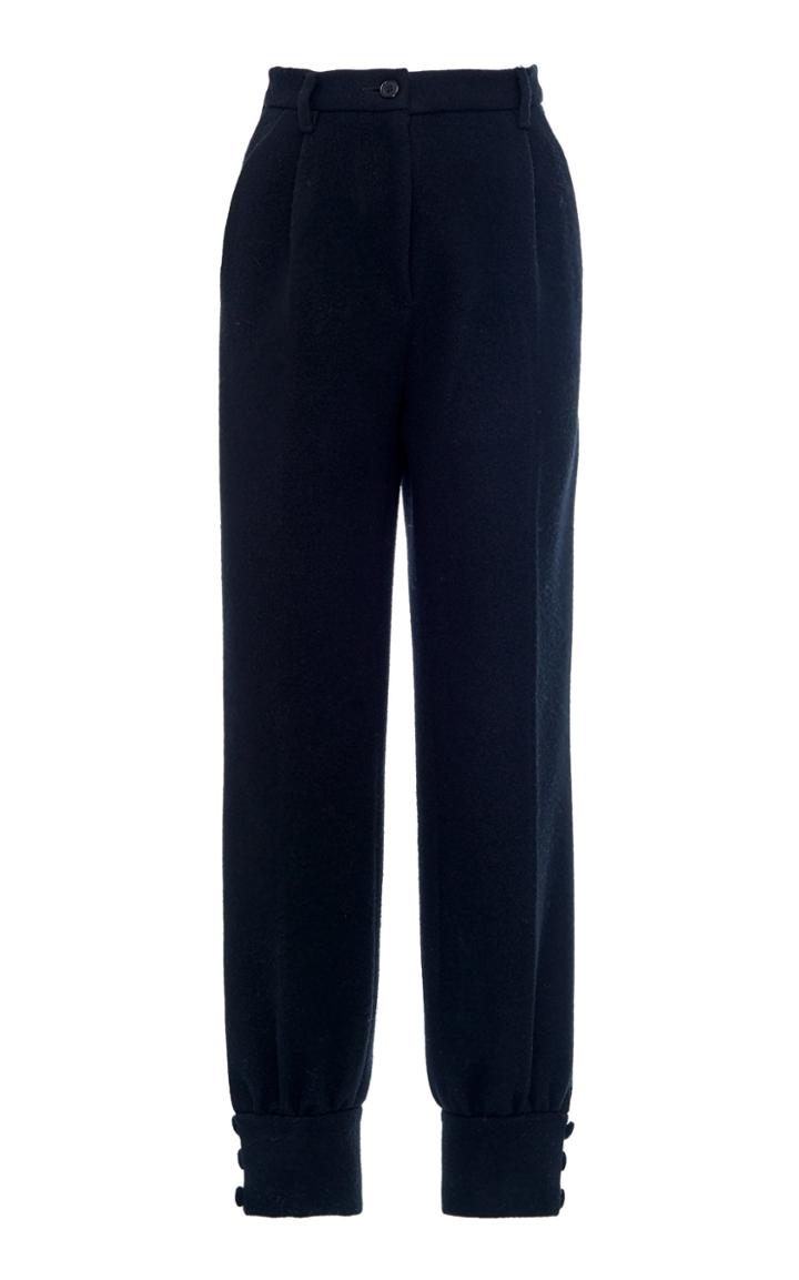 Miu Miu High-waisted Cinched Ankle Pants