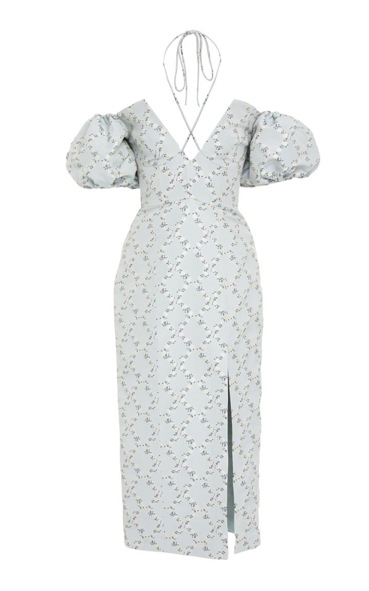 Markarian Kitty Floral Cotton-blend Corset Dress