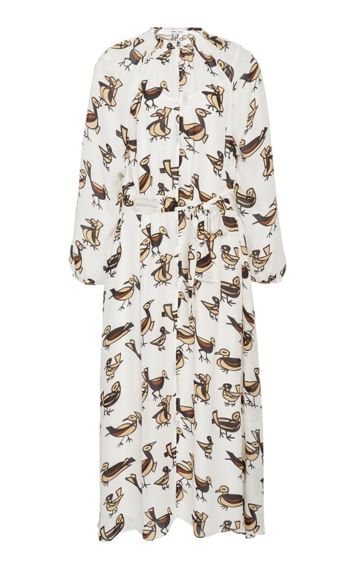 Moda Operandi Samse & Samse Kaia High Neck Silk Midi Dress Size: Xxs