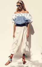 Moda Operandi Silvia Tcherassi Grove Wrap-effect Cotton Cropped Cargo Pants