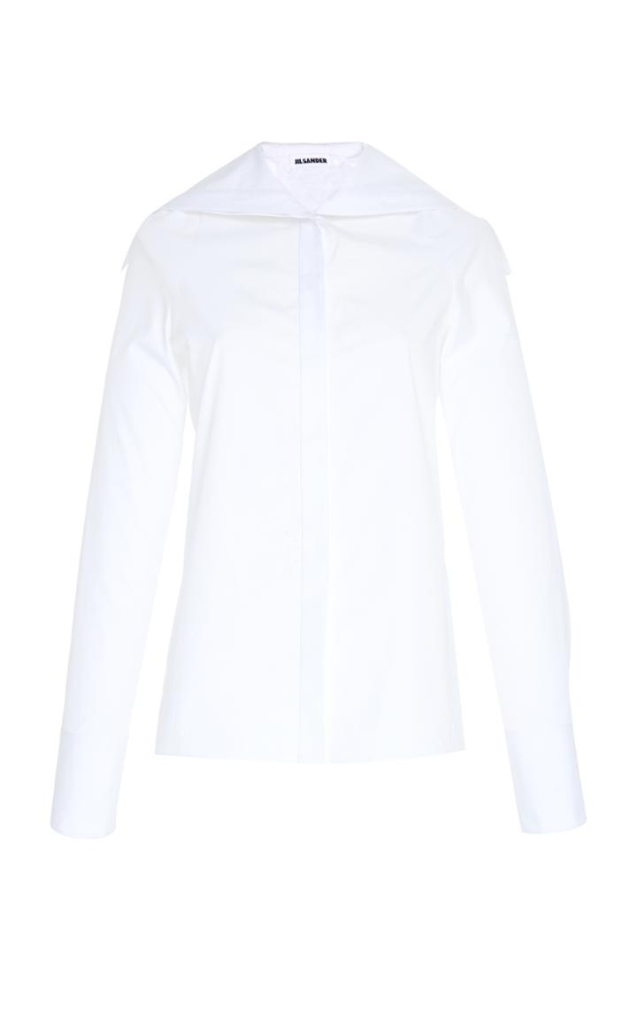 Jil Sander Fedra Wide Collar Top