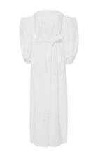Lisa Marie Fernandez Off The Shoulder Eyelet Dress