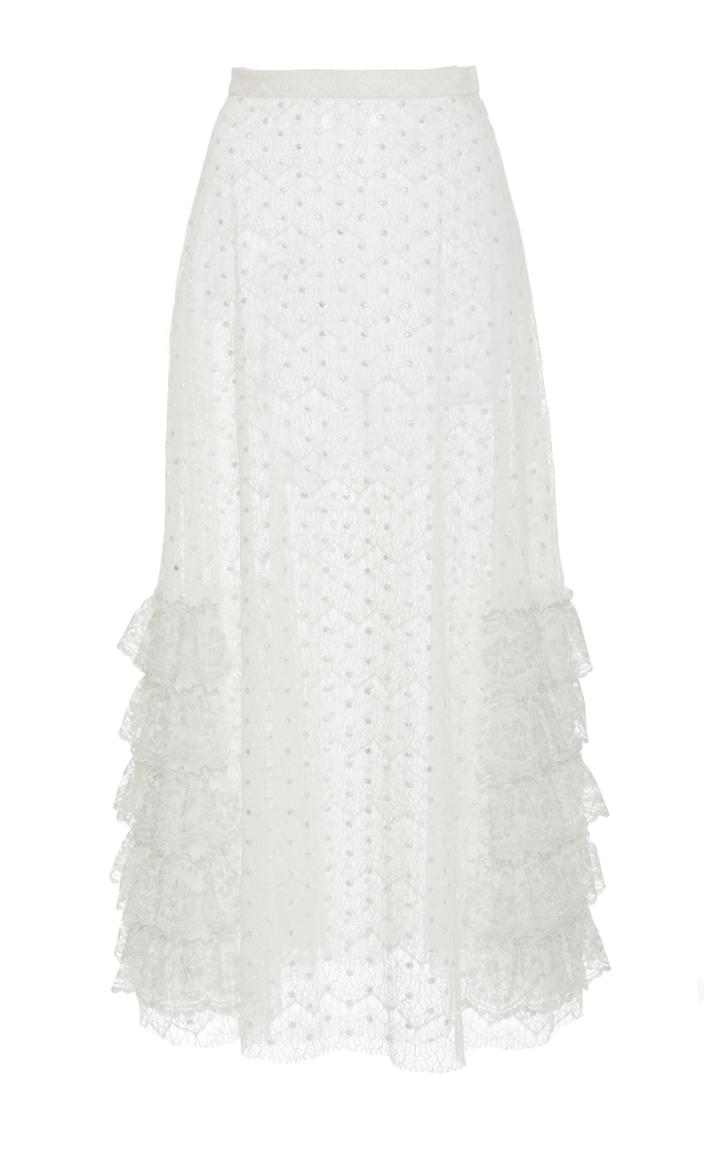 Rodarte Ruffled A-line Skirt