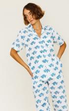 Moda Operandi Ciao Lucia Gio Short Sleeve Cotton Button Down Shirt
