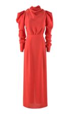 Moda Operandi Johanna Ortiz Artful Journey Draped Stretch Georgette Silk Dress