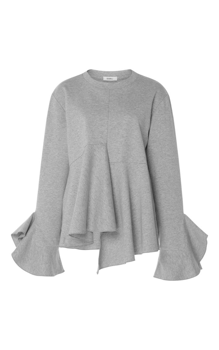 Goen.j Ruffle Sweatshirt