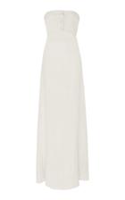 Adriana Degreas Strapless Long Botton Dress