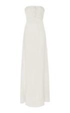 Adriana Degreas Strapless Long Botton Dress