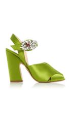 Moda Operandi Giambattista Valli Crystal-embellished Satin Sandals Size: 36.5