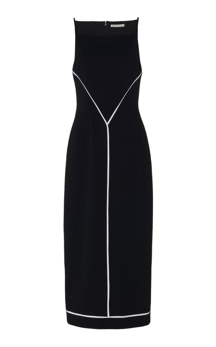 Emilia Wickstead Violenne High Square Neck Midi Dress