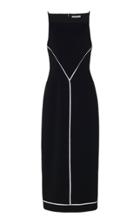 Emilia Wickstead Violenne High Square Neck Midi Dress
