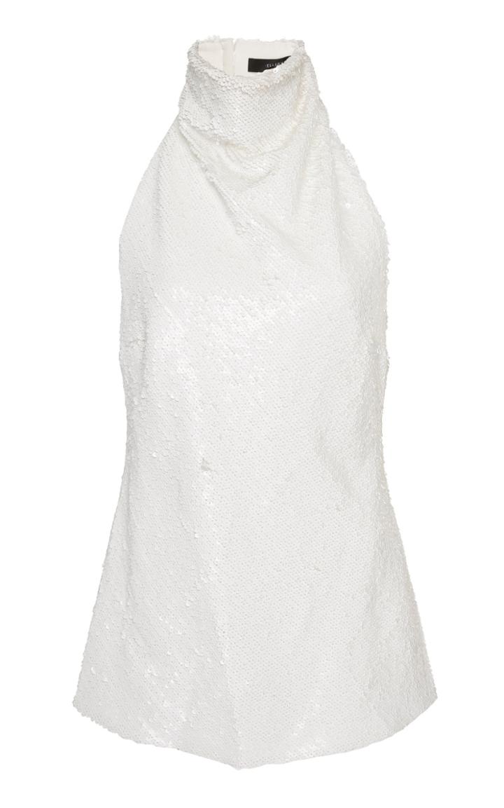 Ellery Limogie Embellished Halter Neck Top