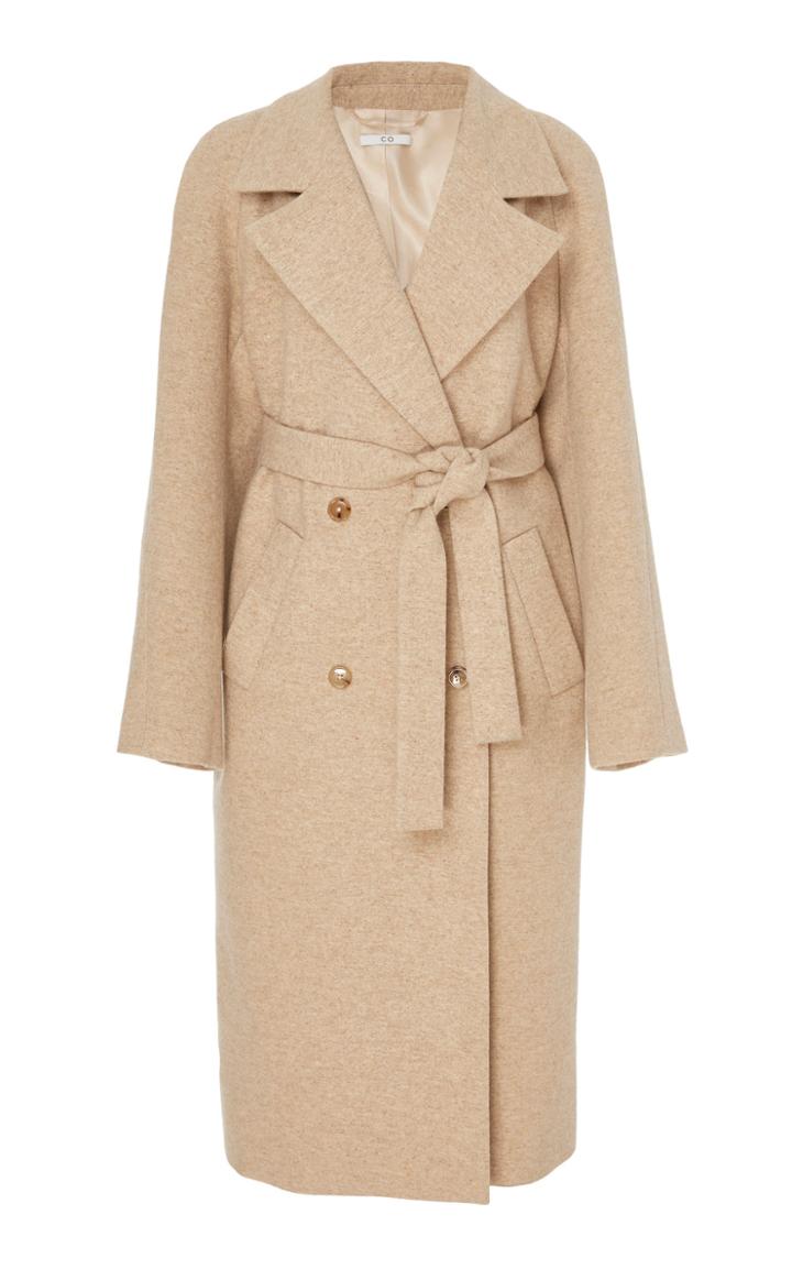 Co Speckled Flannel Longline Coat