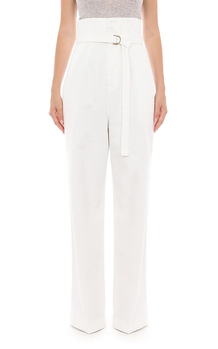Moda Operandi Philosophy Di Lorenzo Serafini Belted High-rise Straight-leg Pants
