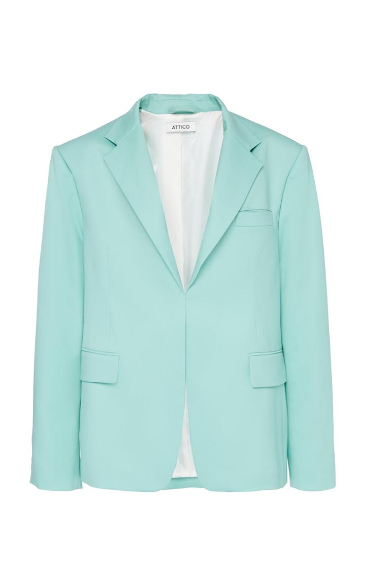 Attico Gabardine Buttonless Blazer Jacket