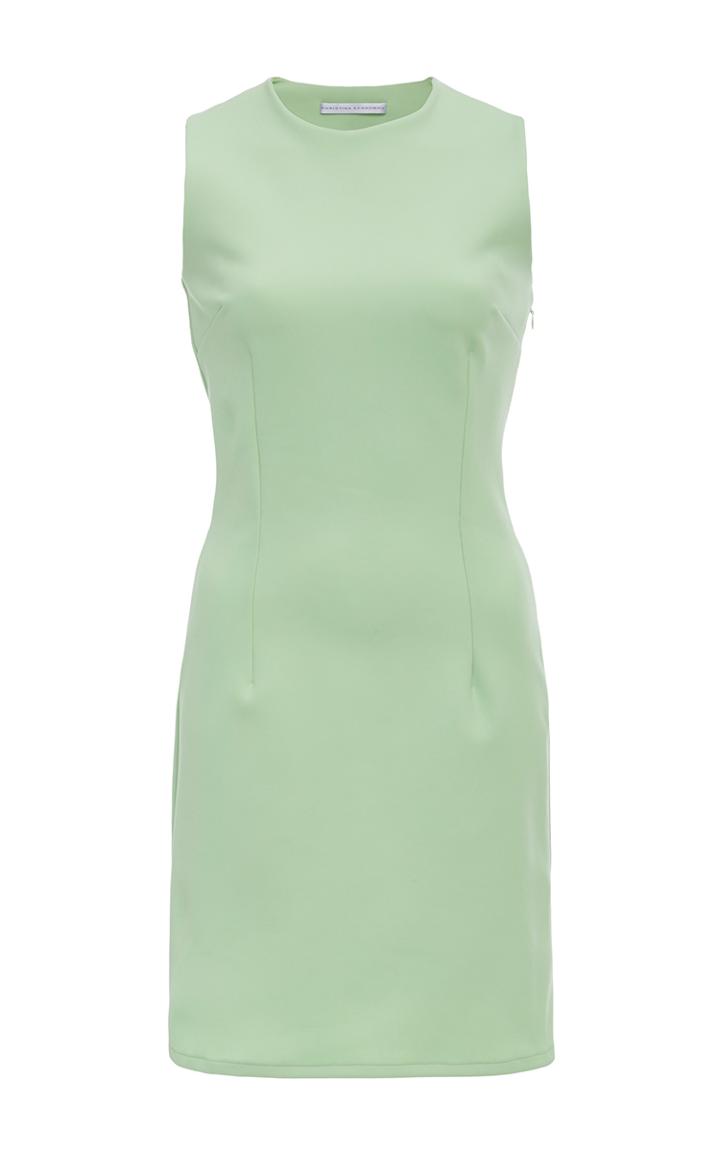 Christina Economou Sleeveless Seamed Mini Dress