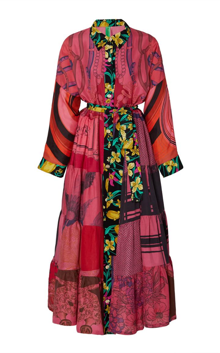 Rianna + Nina Exclusive One Of A Kind Volant Shirt Dress