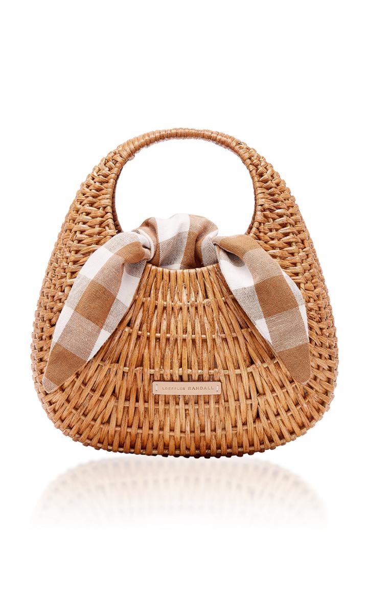 Moda Operandi Loeffler Randall Lorna Woven Rattan Tote