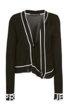 Moda Operandi Y/project Ribbed Two-tone Knit Cardigan Size: 34