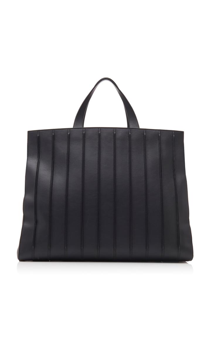 Moda Operandi Max Mara Monochromatic Leather Carryall Tote