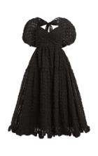 Moda Operandi Cecilie Bahnsen Maya Puff-sleeve Jacquard Midi Dress