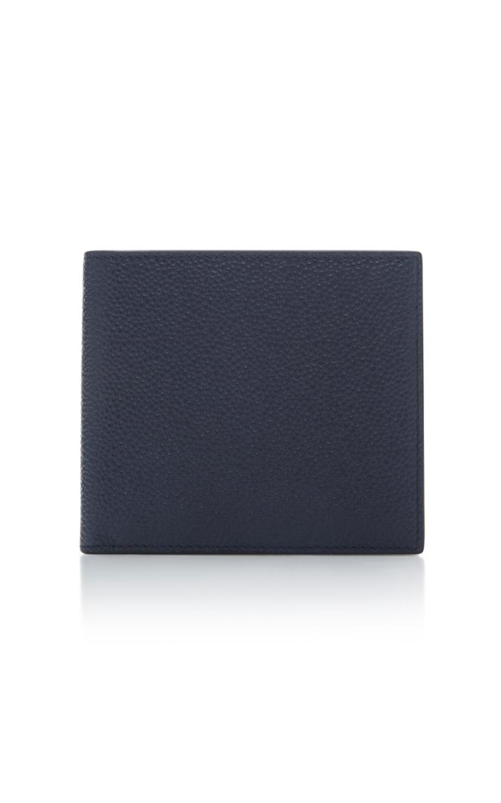 Thom Browne Bi-color Pebble-grain Leather Wallet