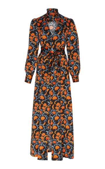 Seren London Olga Silk Midi Dress
