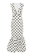 Rebecca De Ravenel Tie-front Cotton Poplin Tulip Dress