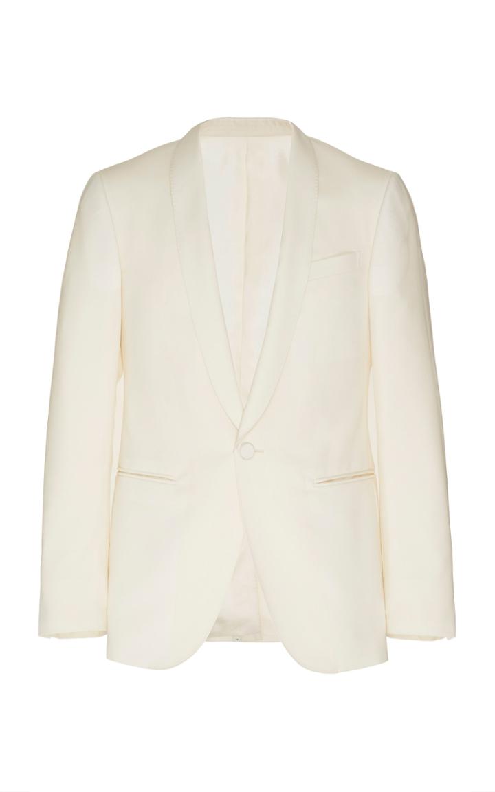 Lanvin Satin-trimmed Wool And Mohair-blend Blazer