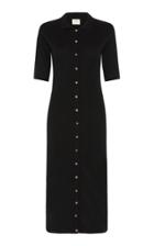 Moda Operandi St. Agni Chieko Ribbed Cotton Button-front Midi Dress