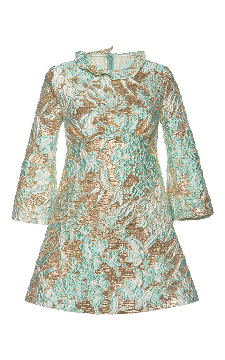 Francesco Scognamiglio Lam Jacquard A-line Dress