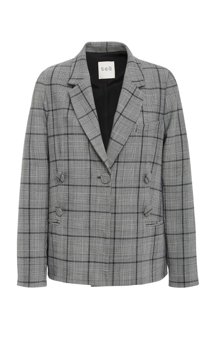 Sea Bacall Plaid Blazer