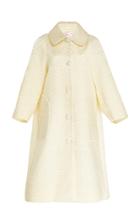 Ryan Lo Peter Pan Quilted Satin Coat