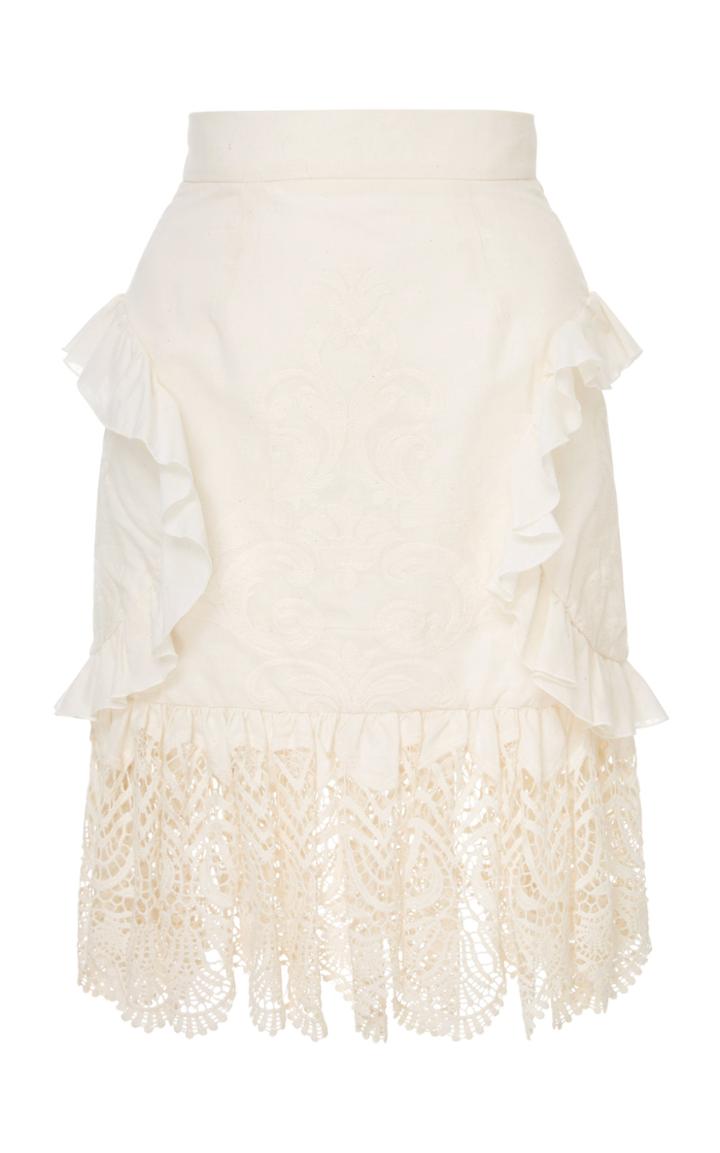 Alcoolique Oriana Lace Mini Skirt