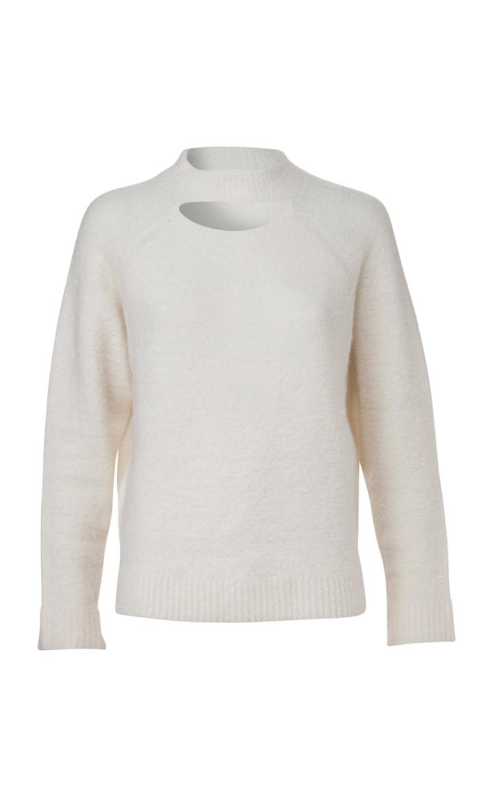 Moda Operandi Dodo Bar Or Julian Cutout Wool-blend Mockneck Sweater